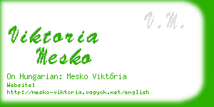 viktoria mesko business card